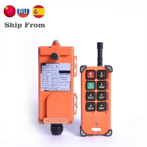 Free Ship Industrial Crane Remote Control F21-E1B TELEcrane UTING TELEcontrol8 Buttons Hoist Lift Switch f21 e1b for Truck Crane