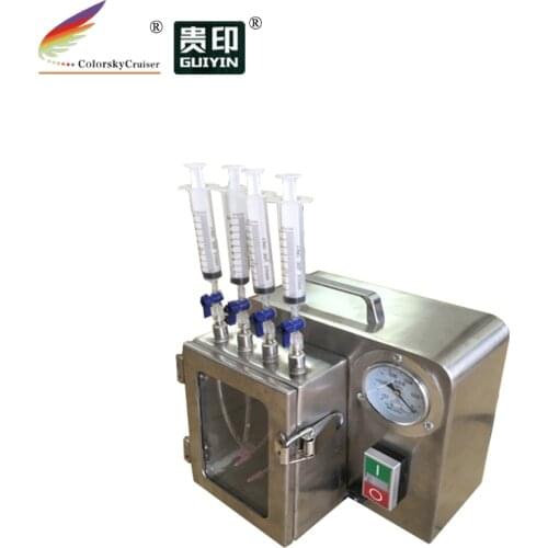 CS-FM01) mini steel 304 Vacuum Inkjet refill filling machine for ALL ink inkjet cartridges 220V 225mmx185mm 5kg