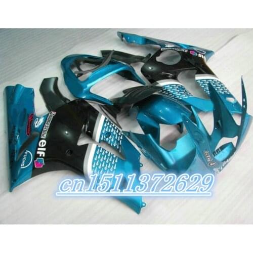 Dor-For Kawasaki NINJA ZX6R 2003 2004 03 04 Injection ABS Fairing Kits NINJA ZX 6R 03 04 - Others - Black/Blue D