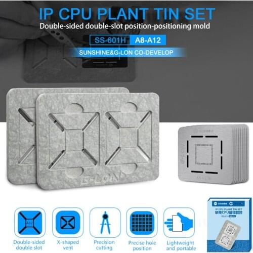 Double Side Use Slot Position Motherboard BGA Reballing Stencil Plant Tin Platform For iPhone A12 A11 A10 A9 A8 Tin planting