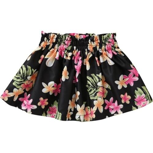 Toddler Baby Kids Girls Elastic Floral Tutu Skirt Pettiskirt Princess Dresss (6M-4Y) Casual Floral Printed Baby Girls Skirt