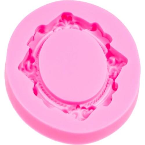 Photo frame shape 3D Fondant Silicone Mold Craft Relief Chocolate confectionery Cake Kitchen Decorating DIY Tools FT-1078