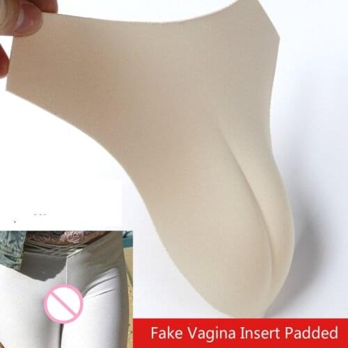 Fake Vagina Underwear Control Panty Gaff Panties False Pussy Insert Padded for Drag Queen Crossdresser Transgender Fetish Wear