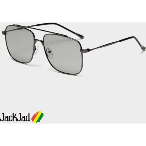 JackJad Fashion Vintage Square Metal Pilot Style Polarized Sunglasses Men Driving Brand Design Sun Glasses Oculos De Sol S98196