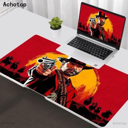 Red Dead Redemption Computer Keyboard Mat Anime Gaming Mousepad Rubber Mouse Pad Gamer XXL Size For Gamer Player Desk Pad Mats