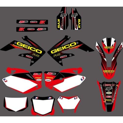 GRAPHICS & BACKGROUNDS DECAL STICKERS Kit for Honda CRF250X 4 STROKES 2004 2005 2006 2007 2008 2009 2010 2011 2012 CRF 250X