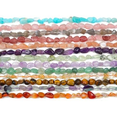 Irregular Natural Stone Beads Purple Amethysts Quartz Agates Gems Chip Beads for Jewelry Making DIY Bracelet Necklace