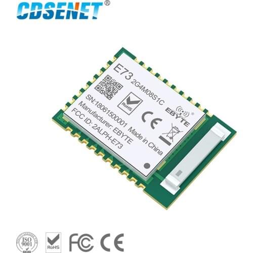 NRF52840 Bluetooth 5.0 240MHz RF Transceiver CDSENET E73-2G4M08S1C 8dbm Ceramic Antenna BLE 4.2 2.4 GHz Transmitter and Receiver