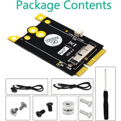 Upgrade Version Mini PCIe (mPCIe) Converter Adapter Board for Broadcom BCM943602CS BCM94360CD BCM94331 WiFi and Bluetooth Cards