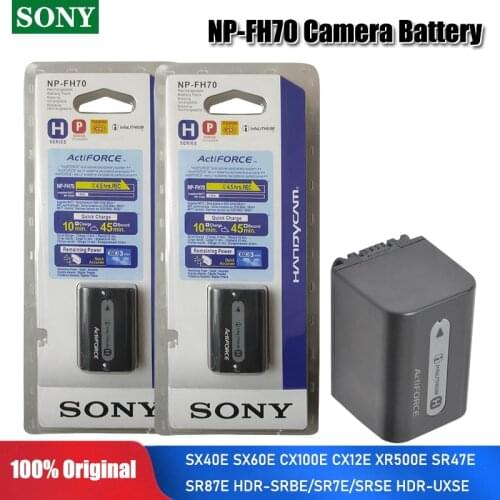 Original Sony NP-FH70 NP-FH70 lithium batteries NPFH70 NP-FH60 DCR-DVD650 HC52 SX40 SX40E SX60E CX100E CX12E XR500E XR520E SR47E