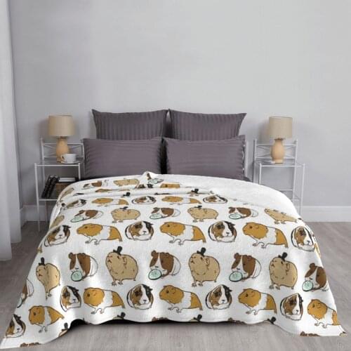 Guinea Pigs Pattern Throw Blanket Plush Blanket Closing Satisfied Blankets Bed Decorative Luxury Sofa Blanket Beach Cover Plaid
