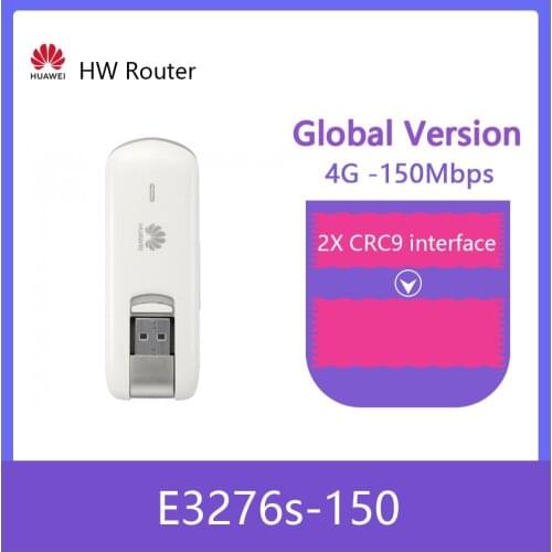 Unlocked Huawei E3276s-150 150Mbps 4G LTE USB Modem WCDMA Dongle Mobile +2pcs antenna PK E3372H-153