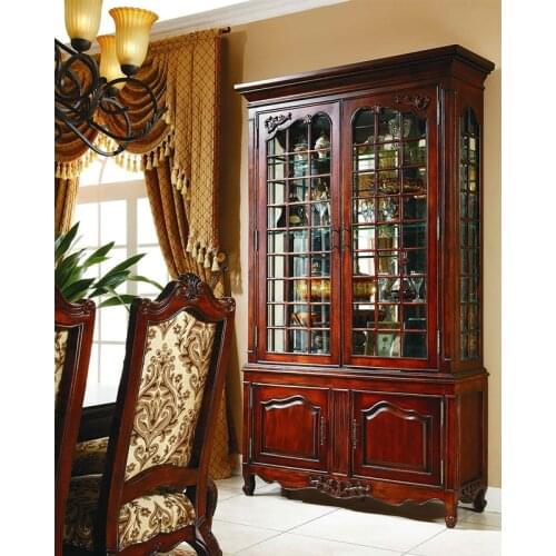 Luxury antique dining room furniture 2 door Sideboard wine cabinet 2 двери боковая доска винный шкаф GH173.2
