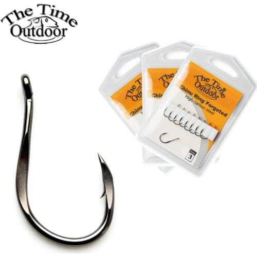 3 pack CRF High Carbon Steel Fishing Hooks CHINU Barbed Hook Have Size #1,#3,#6,#8,#10,#12 Fishing sea hook wholesale