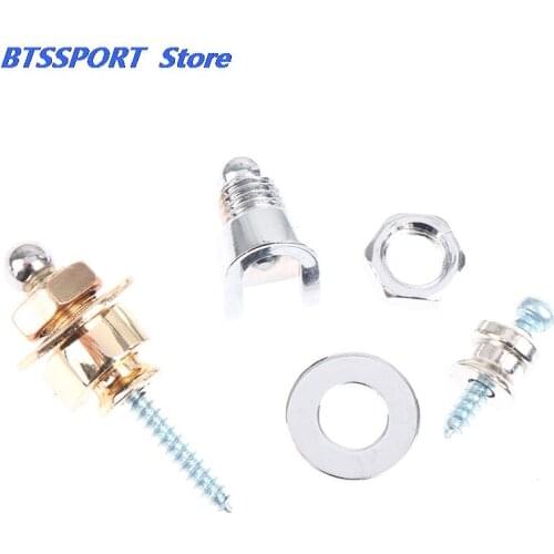 Schaller Style Straplock Electric Acoustic Guitar Bass Strap Lock Button Hold Tight Easy Remove Screw for Acoustic / Gmarty