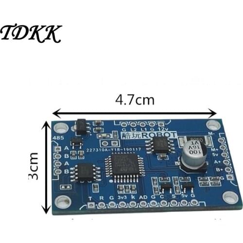 12V Dc Brush Motor Servo Drive Module Positive and Negative Rotation PID Closed Loop Speed Control 485 Bus