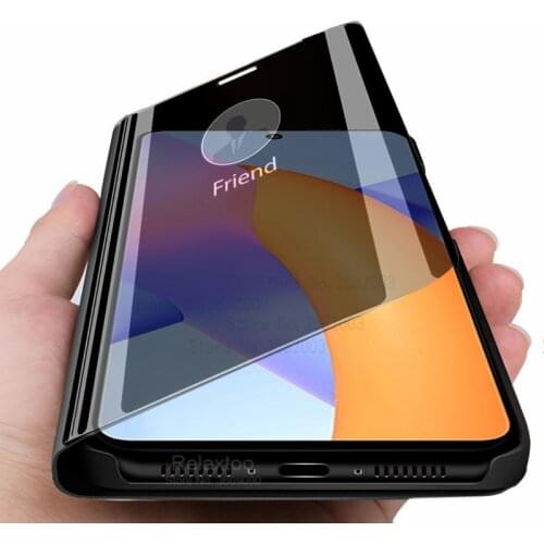 Smart mirror flip phone cover case for huawei honor honer 10x lite 10 x lite honor10xlite light 6.67" magnetic stand coque funda