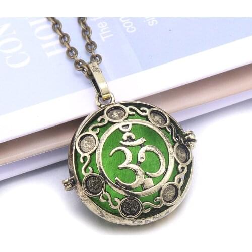 Vintage copper Tree of Life Aroma Diffuser Necklace Perfume open Lockets Essential Oil Diffuser Necklace Aromatherapy Necklaces