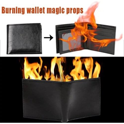 Magic Flaming Fire Wallet Magician Stage Street Inconceivable Show Prop-New Design XR-Hot