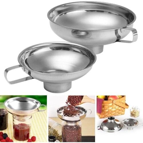 Funnel For Cans Wide Throat Canning Hopper Filter Leak Bottle For Pour Oil Wine Liquid Hopper Kitchen Accessories