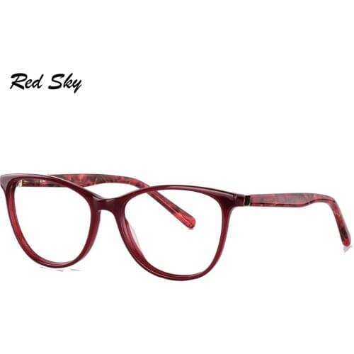 Women Vintage Eyeglasses Acetate Optical Glasses Frame 2020 New Fashion Myopia Spectacles Prescription Presbyopia Glasses