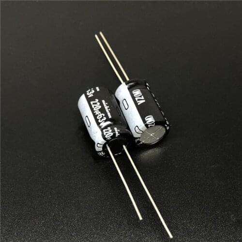 10Pcs/100pcs 220uF 63V NICHICON VZ Series 10x16mm Wide Temperature Range 63V220uF Aluminum Electrolytic Capacitor