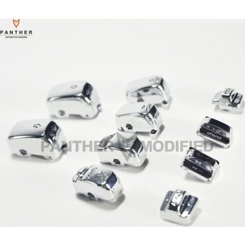 10X PCS chrome Motorcycle Radio Cruise Control Switch Cap Kit case for Harley Touring 1996-2013