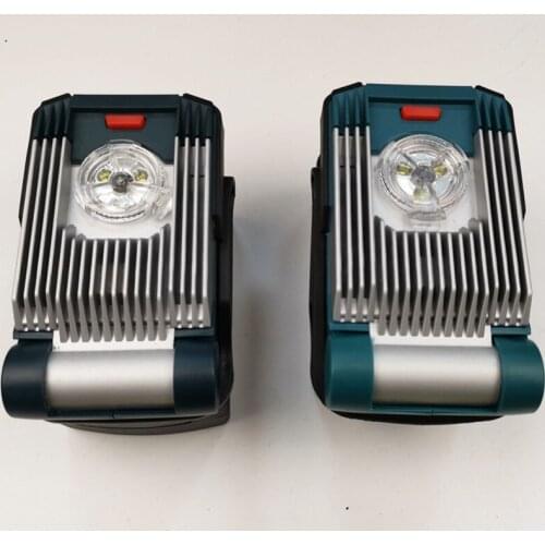 14.4V/18V 20V Li-ion LED Work Light Flash Light Site Light Torches For Makita BL1860 BL1850 BL1830 battery Freeshipping