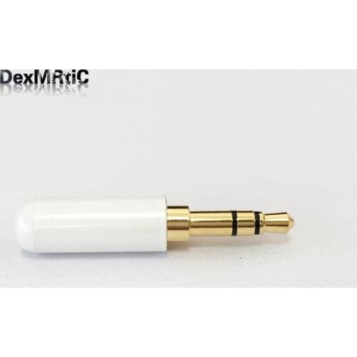2pcs 3.5mm audio headphone connector AUX terminal 3-section plug straight wholesale price