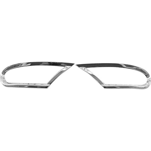 ABS Chrome Rear Bumper Fog Light Lamp Frame Cover Trim for Mitsubishi Pajero Sport 2010-2014