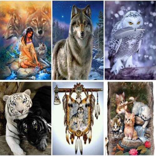 DIY Owl 5D Diamond Painting Full Round Drill Animal Diamond Embroidery Mosaic Cross Stitch Art Wall Home Decor Christmas Gift