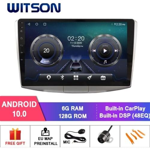 WITSON Android 10.0 6+128GB 10.1" Car media player For VW MAGOTAN/PASSAT B7 CAR AUDIO PLAYER+Wireless Carplay+Wired Android Auto