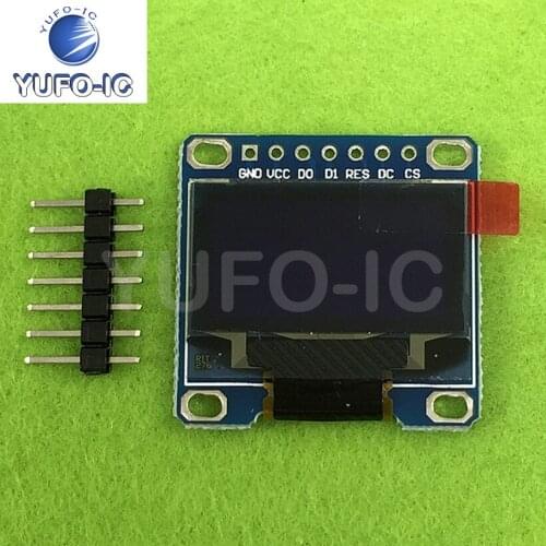 Free Ship 1PCS 0.96-Inch OLED Display 12864 LCD Screen Module IIC Interface 12864 Module 7-Pin with Welding