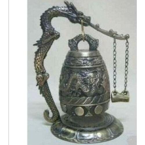 Free Shipping Tibet Bronze Dragon Singing Bowl 110mm