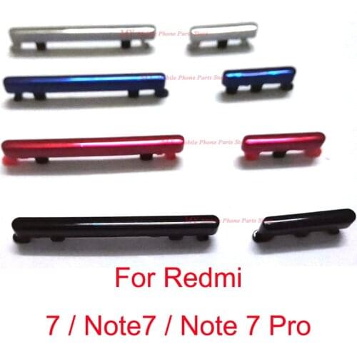 1Set For Xiaomi Redmi 7 Note 7 Pro 7pro Power Volume Button Side Key Power ON OFF Switch Side Buttons Key Set For Redmi note 7