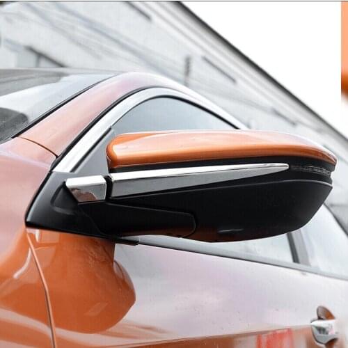 ABS Chrome For Honda Civic 2016 2017 2018 2019 Accessories Car Rearview Mirror Decoration Strip Cover Trim Sticker Styling