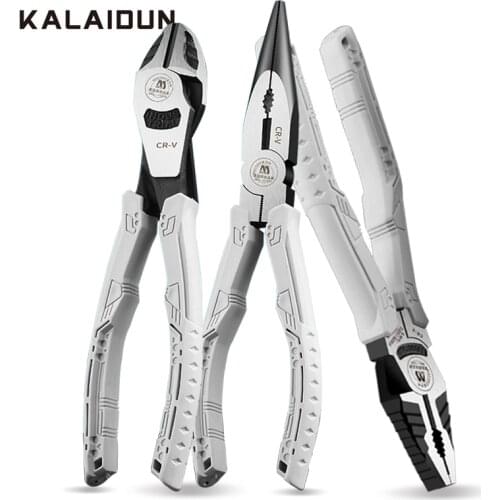KALAIDUN Pliers Set 3 PCS Multitool Crimping Tool Wire Stripper Crimper Cable Cutter Plier Tools Electrical For Electricians