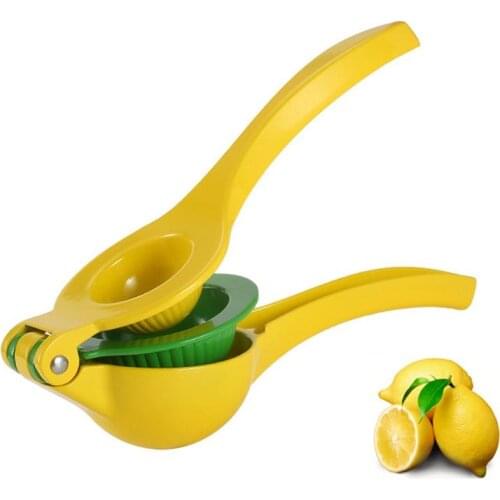 Kapmore 1pc Manual Citrus Squeezer Aluminium Alloy Thicken Double Layer Lemon Squeezer Citrus Presser Fruit & Vegetable Tools