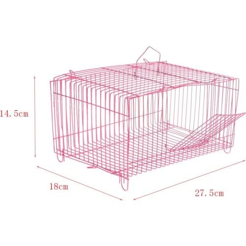 Foldable Small Pet Cage Hamster Rabbit Pet Carrier 10.83x7.09x5.71inch