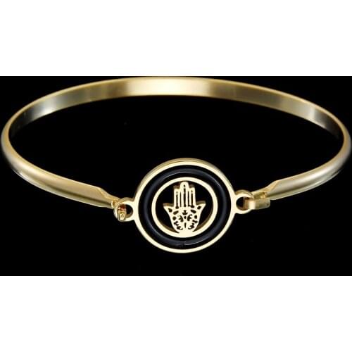 Round Hand Cuff Bangles For Women Men Bohemian Stylish Classic Fashion Charm Jewelry Stainless Steel Bracelets Accessories