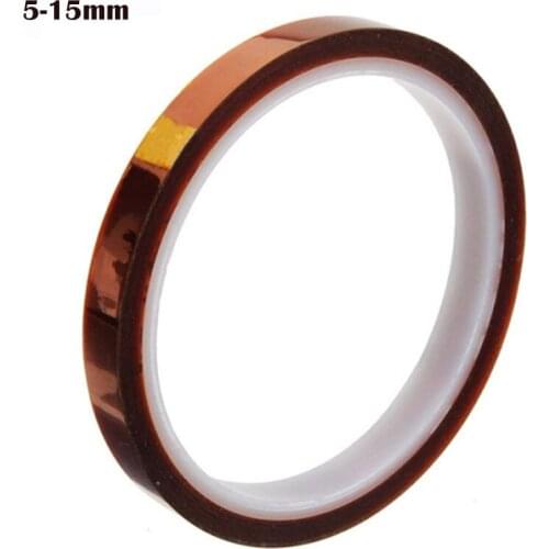 5-15mm Width High Temperature Heat Resistant Tape Polyimide Tape 220C Electrical Adhesive Tape 30m Insulation Polyimide Film