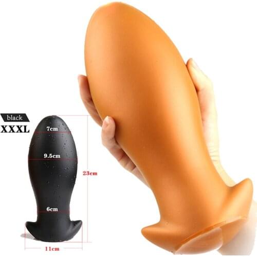 Soft large anal plug butt plugs big anal vaginal dildo plug balls prostate massager dilatodor anal adult sex toys for woman men