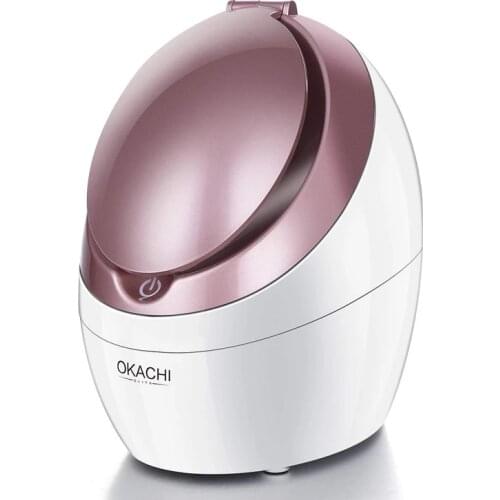 Nano Ionic Facial Steamer For Face Beauty Salon Personal Sauna SPA Blackheads Reomoval Clear with Makeup Mirror OKACHI GLIYA