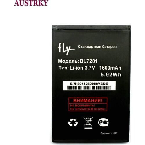 New BL7201 Battery For FLY IQ445 IQ 445 BL 7201 1600mAh Baterij Batterie Batteries + Tracking Code