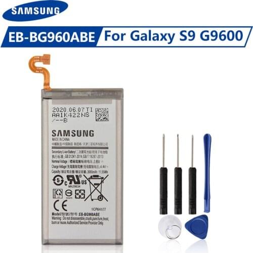 Original Samsung Battery EB-BG960ABE For Samsung GALAXY S9 G9600 EBBG960ABE G960F SM-G960 Genuine Replace Phone Battery 3000mAh