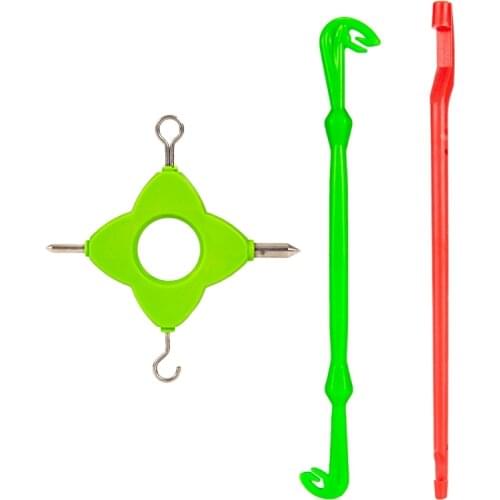 ABS Fishing Knot Hook 2Pcs in Packed Easy Hook Loop Tyer Tie Fast Tying Tool Fly Fishing Line Kit Tackle