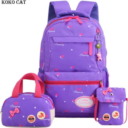 Primary School Student Bookbags Orthopedic Satchel for Girls Teenagers Boys Backpack Kids Daily Rucksack Mochila Escolar