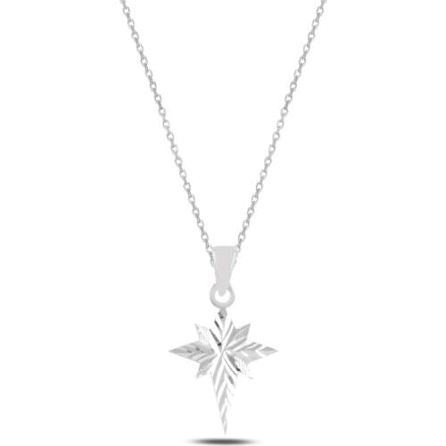 Silver 925 Sterling Polar Star Necklace