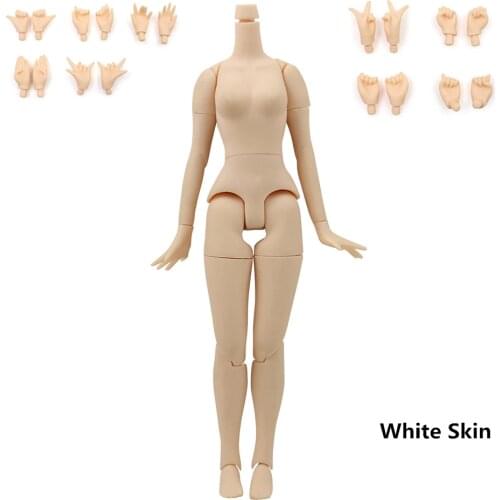 Joint body 21 cm is suitable for 1/6 Blyth doll, with big breasts and skin, suitable for DIY body toys