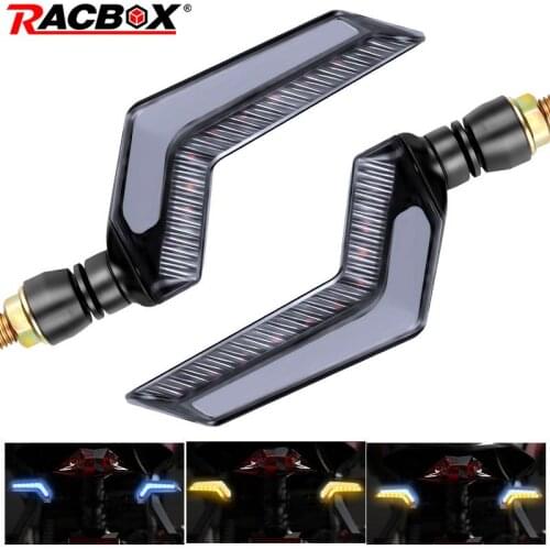 Motorcycle LED Signal Light Wing Shape Daytime Running Lights Arrowhead Lamp Steering Motorbike Flash Indicator Accessories